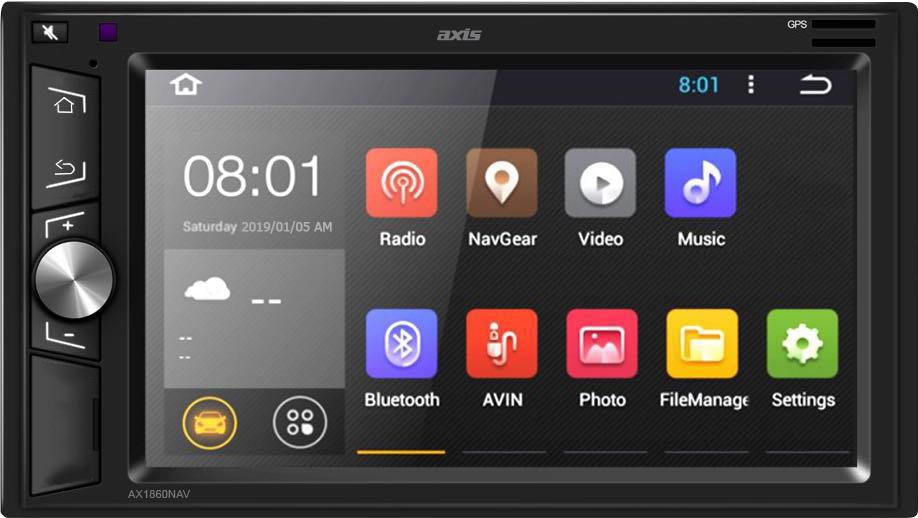 Axis 6.2" Android Bluetooth USB Waze Mechless NAV Headunit AX1860NAV