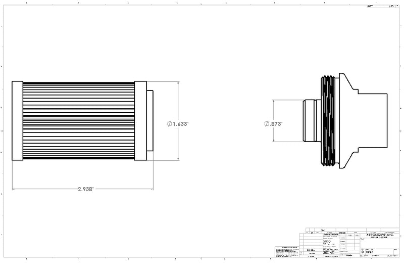 Aeromotive S/S Filter Element 40 Micron ARO12635