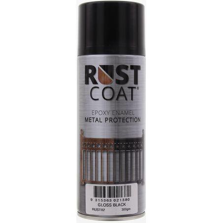 Balchan Rust Coat Epoxy Enamel Gloss Black 300g RUST02