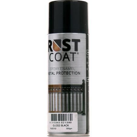 Balchan Rust Coat Epoxy Enamel Gloss Black 300g RUST02