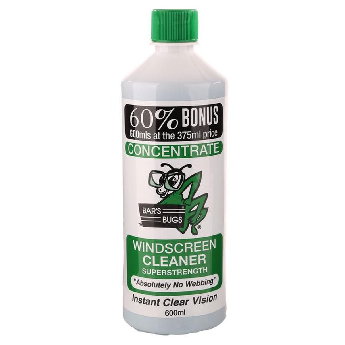 Bars Bugs Windscreen Cleaner 600ml Bars Bugs BB600