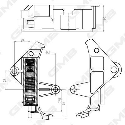 GMB Tensioner Hydraulic Timing Belt GHAT-203