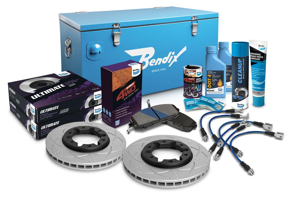 Bendix Ultimate 4x4 Brake Upgrade Kit Front (Suits 2" Lift) U4WD-BUK18+2