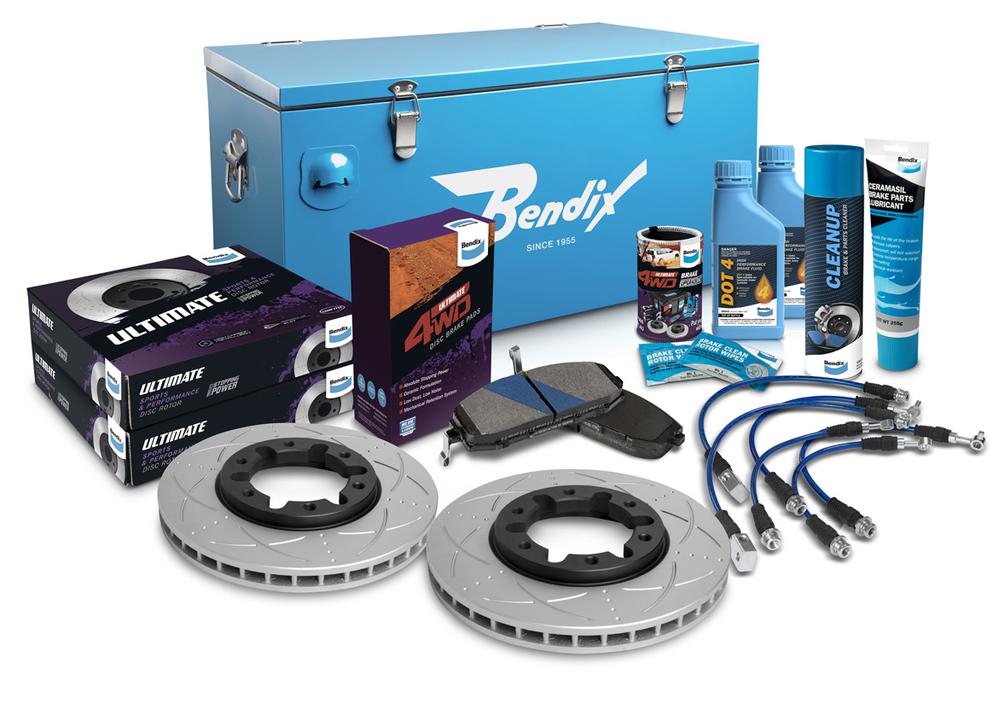 Bendix Ultimate 4x4 Brake Upgrade Kit Front (Suits 4" Lift) U4WD-BUK18+4