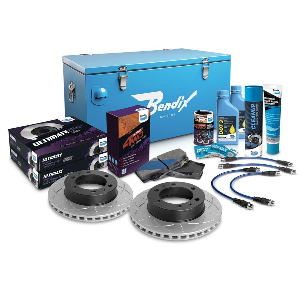 Bendix Ultimate 4x4 Brake Upgrade Kit Front U4WD-BUK6