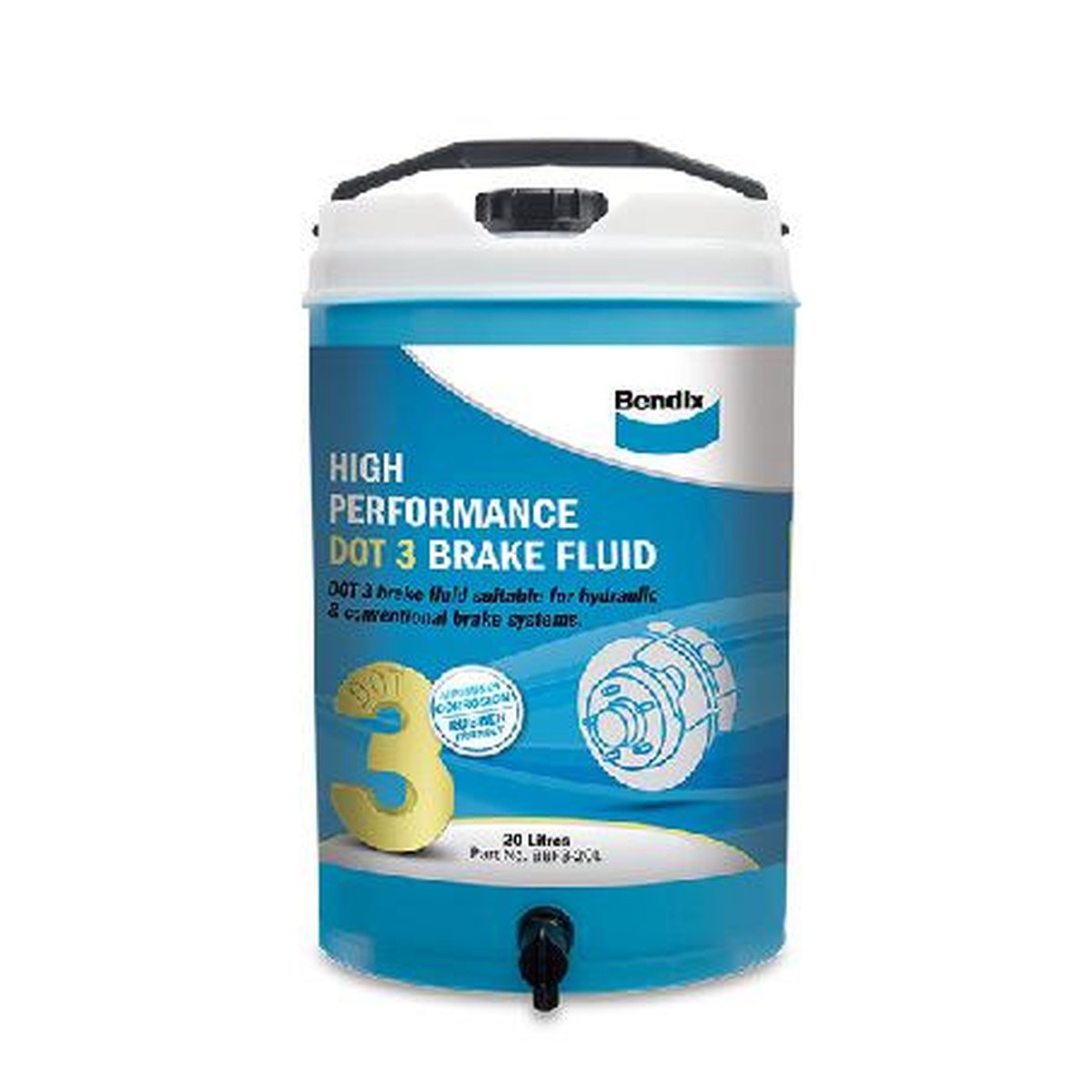Bendix High Performance Brake Fluid DOT 3 20L BBF3-20L