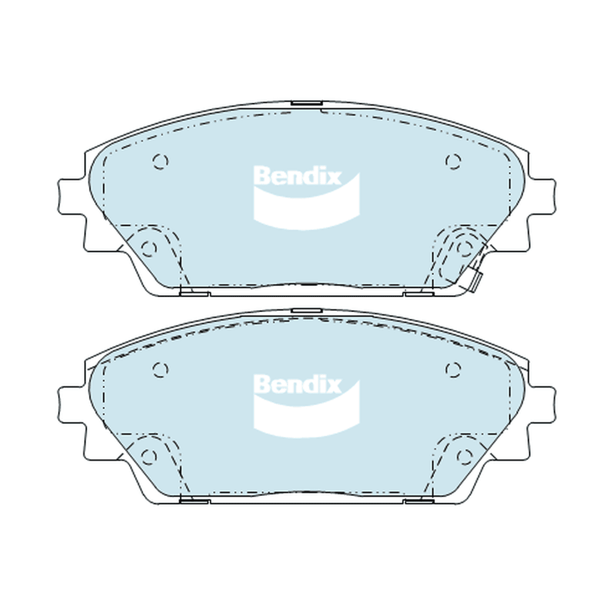 Bendix General CT Brake Pad Set Front DB2330 GCT