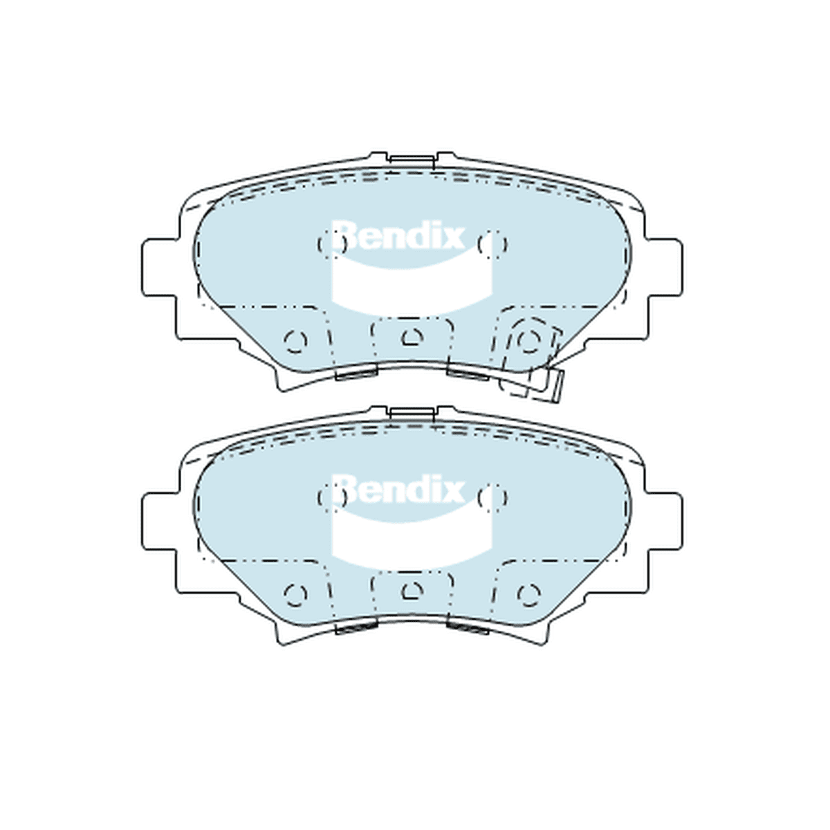 Bendix General CT Brake Pad Set Rear DB2331 GCT