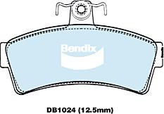 Bendix General CT Brake Pad Set Front DB1024 GCT