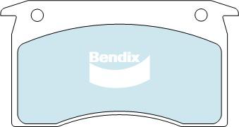 Bendix Heavy Duty Brake Pad Set Front DB1028 HD