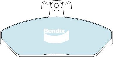 Bendix General CT Brake Pad Set Front DB1075 GCT