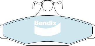 Bendix Heavy Duty Brake Pad Set Rear DB1086 HD