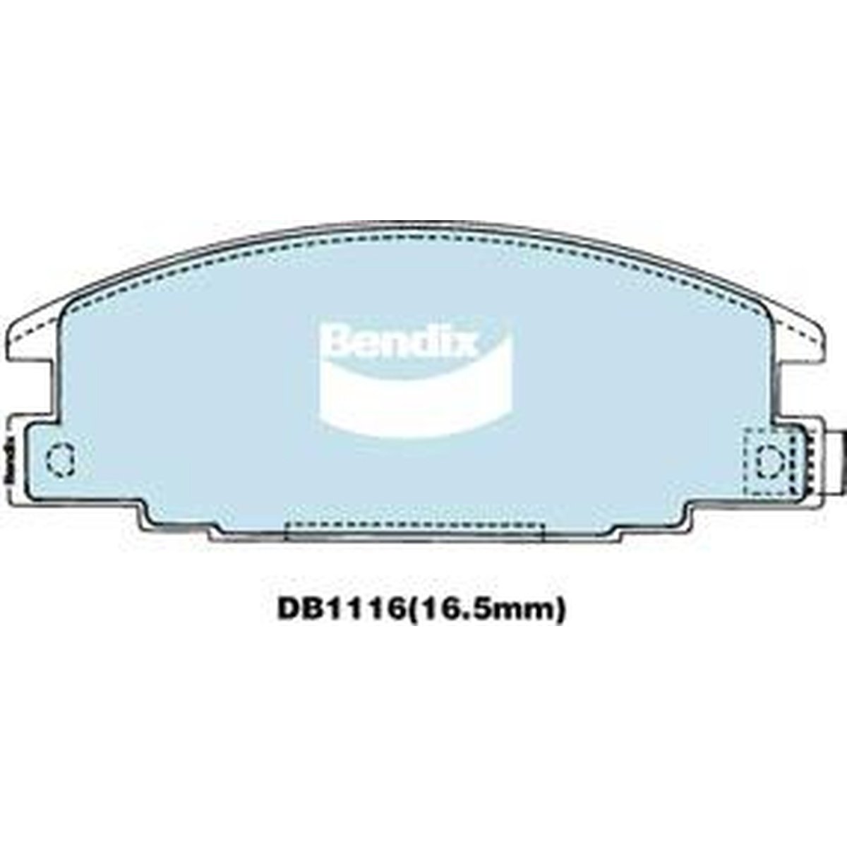 Bendix 4x4 Brake Pad Set Front DB1116 -4WD