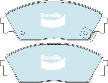 Bendix General CT Brake Pad Set Front DB1123 GCT