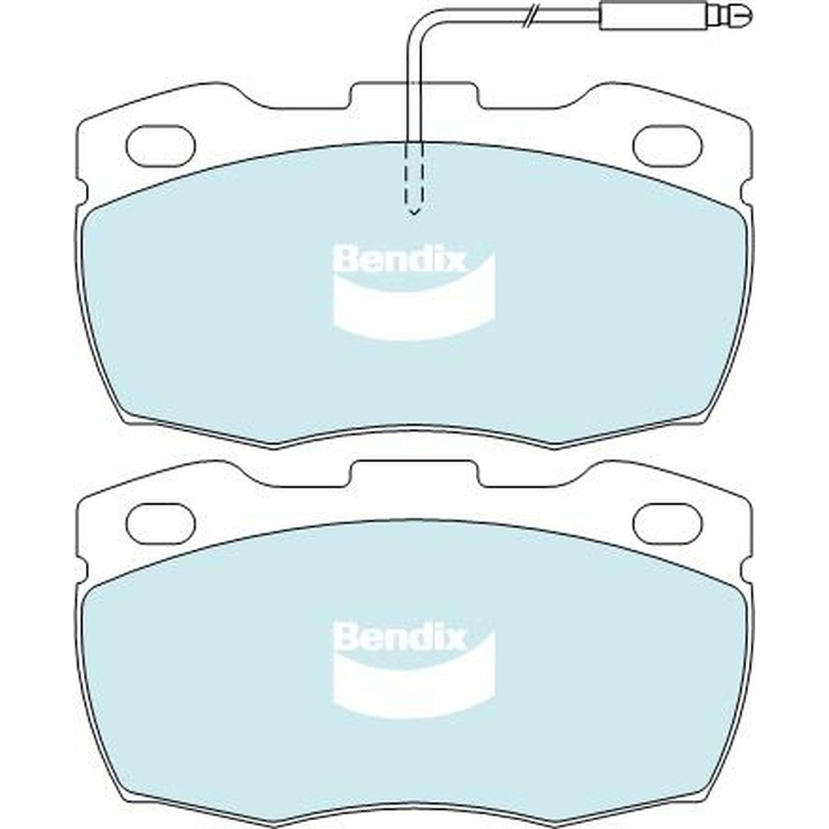 Bendix 4x4 Brake Pad Set Front DB1127 -4WD