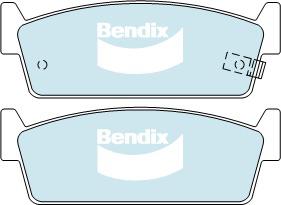 Bendix Protrans Brake Pad Set Rear DB1144 PR