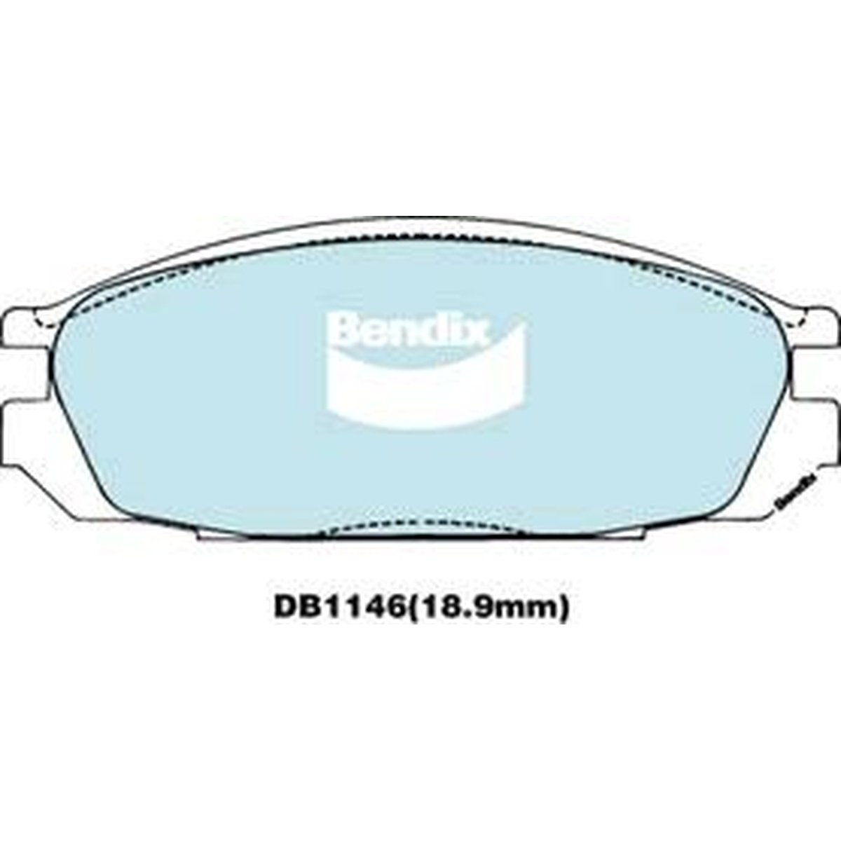 Bendix 4x4 Brake Pad Set Rear DB1146 -4WD