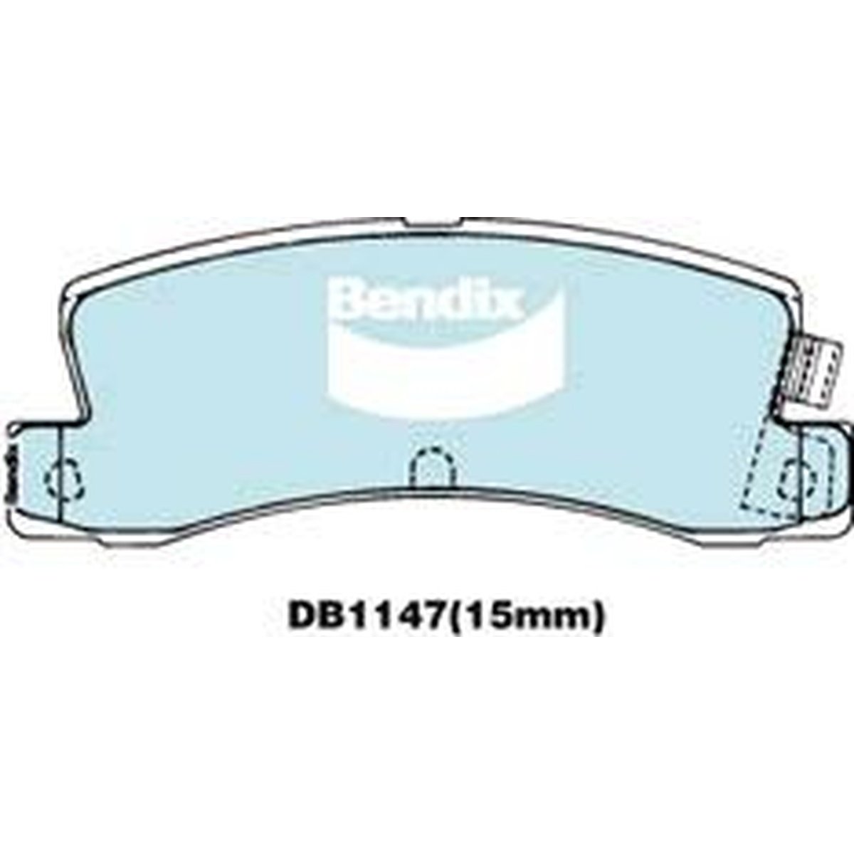 Bendix Protrans Brake Pad Set Rear DB1147 PR