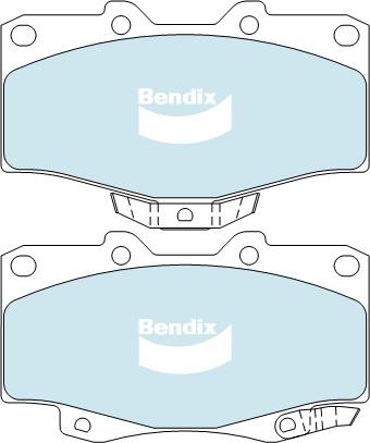 Bendix 4x4 Brake Pad Set Front DB1149 -4WD