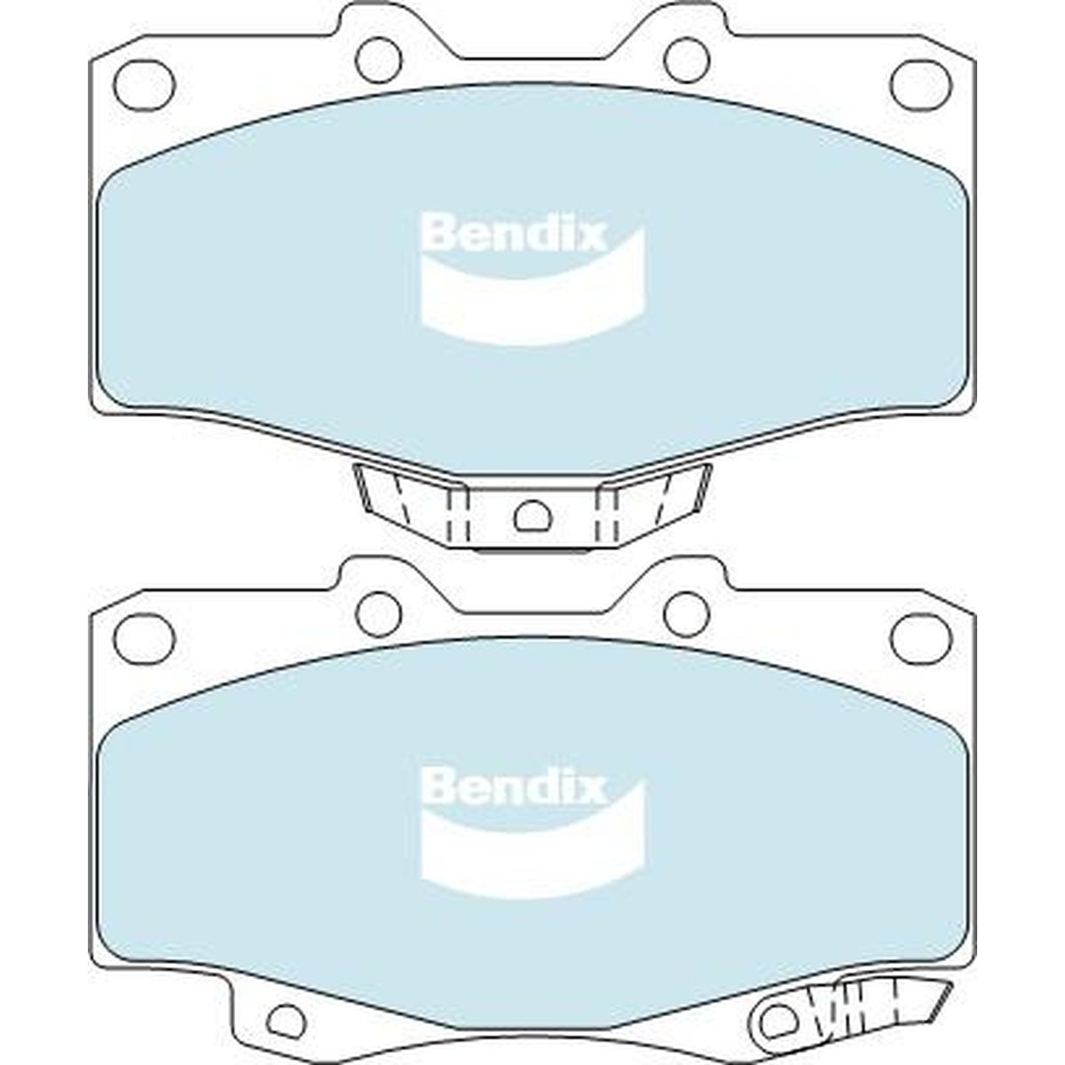 Bendix 4x4 Brake Pad Set Front DB1323 -4WD
