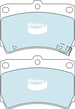 Bendix General CT Brake Pad Set Front DB1158 GCT