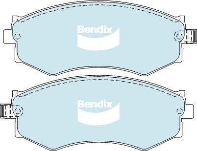 Bendix Heavy Duty Brake Pad Set Front DB1165 HD
