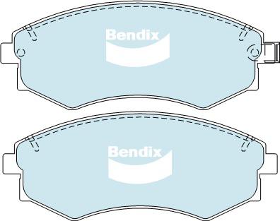 Bendix General CT Brake Pad Set Front DB1167 GCT