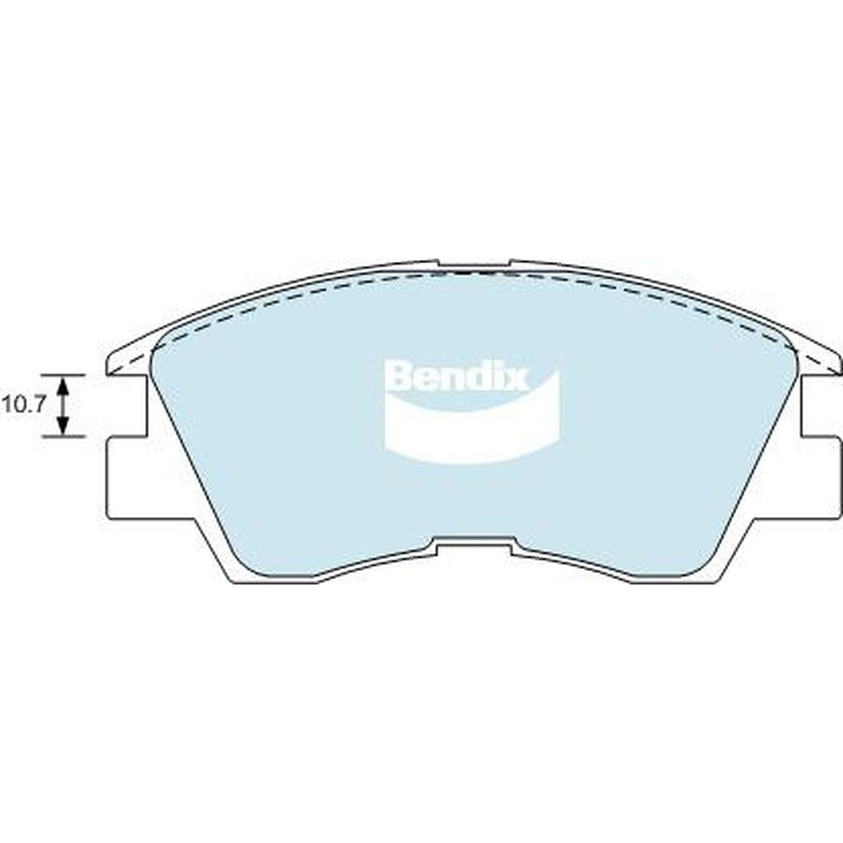 Bendix 4x4 Brake Pad Set Front DB1168 -4WD