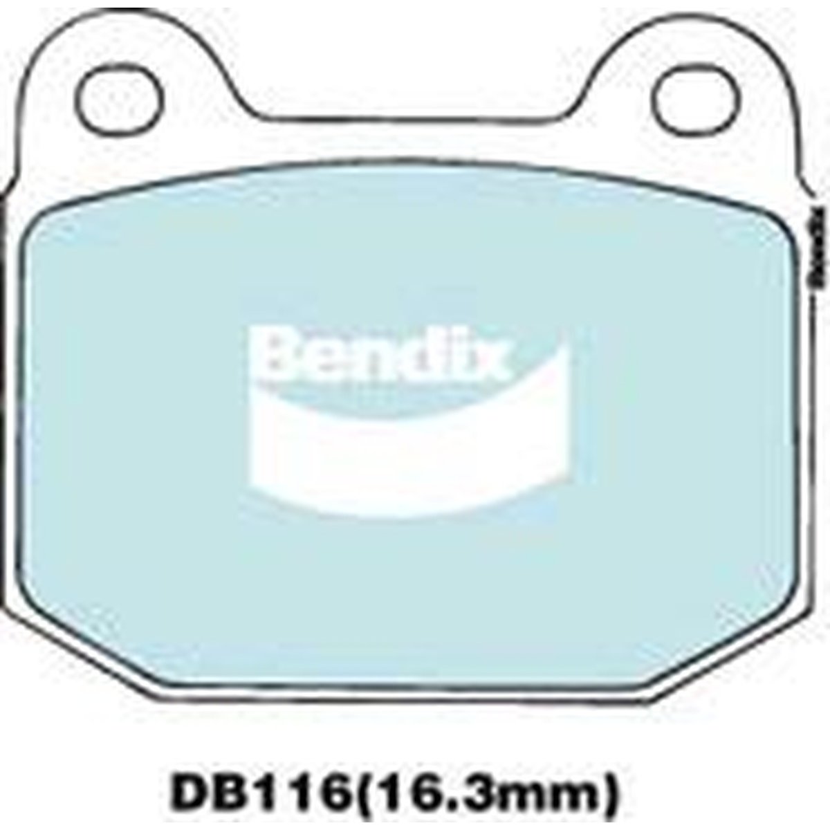 Bendix General CT Brake Pad Set Front DB116 GCT