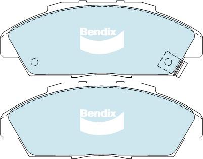 Bendix General CT Brake Pad Set Front DB1172 GCT