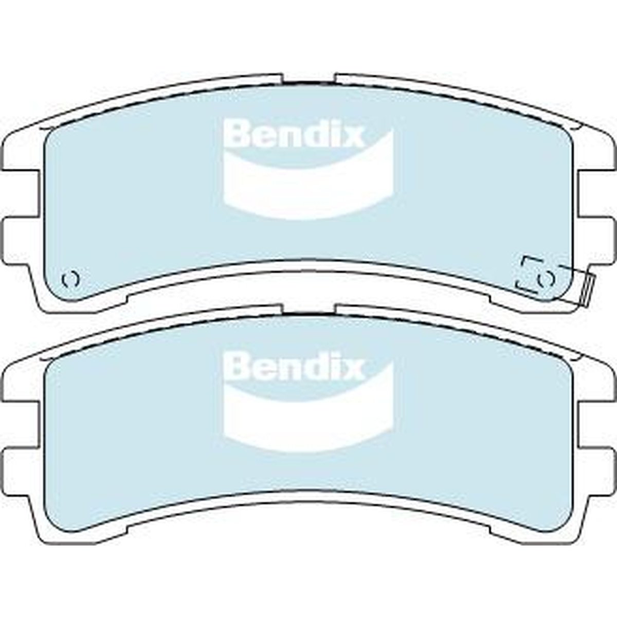Bendix 4x4 Brake Pad Set Rear DB1175 -4WD