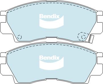 Bendix General CT Brake Pad Set Front DB1179 GCT