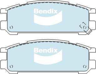Bendix General CT Brake Pad Set Rear DB1186 GCT
