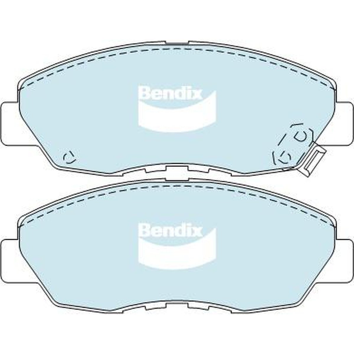 Bendix General CT Brake Pad Set Front DB1191 GCT