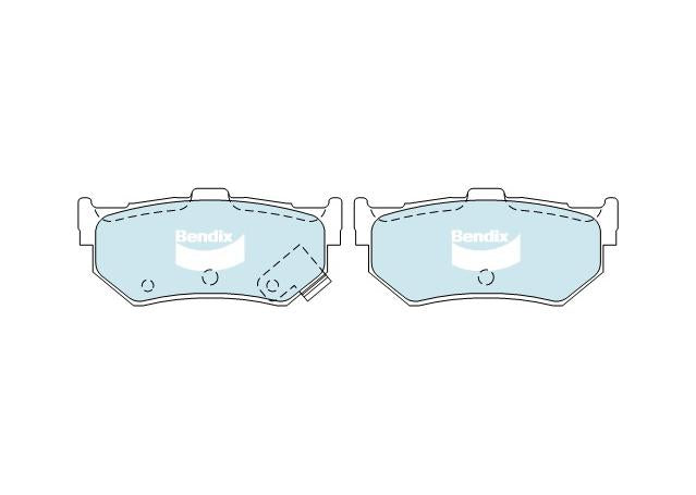 Bendix General CT Brake Pad Set Rear DB1196 GCT