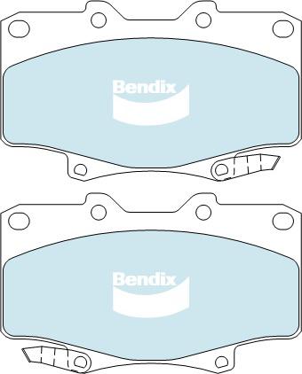 Bendix 4x4 Brake Pad Set Front DB1199 -4WD