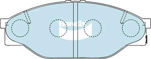 Bendix 4x4 Brake Pad Set Front DB1205 -4WD