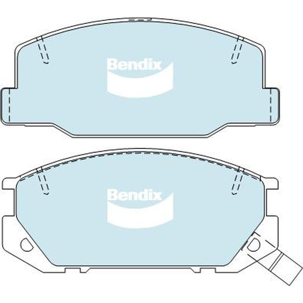 Bendix Heavy Duty Brake Pad Set Front DB1208 HD