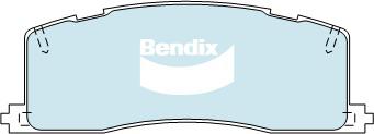 Bendix 4x4 Brake Pad Set Rear DB1213 -4WD