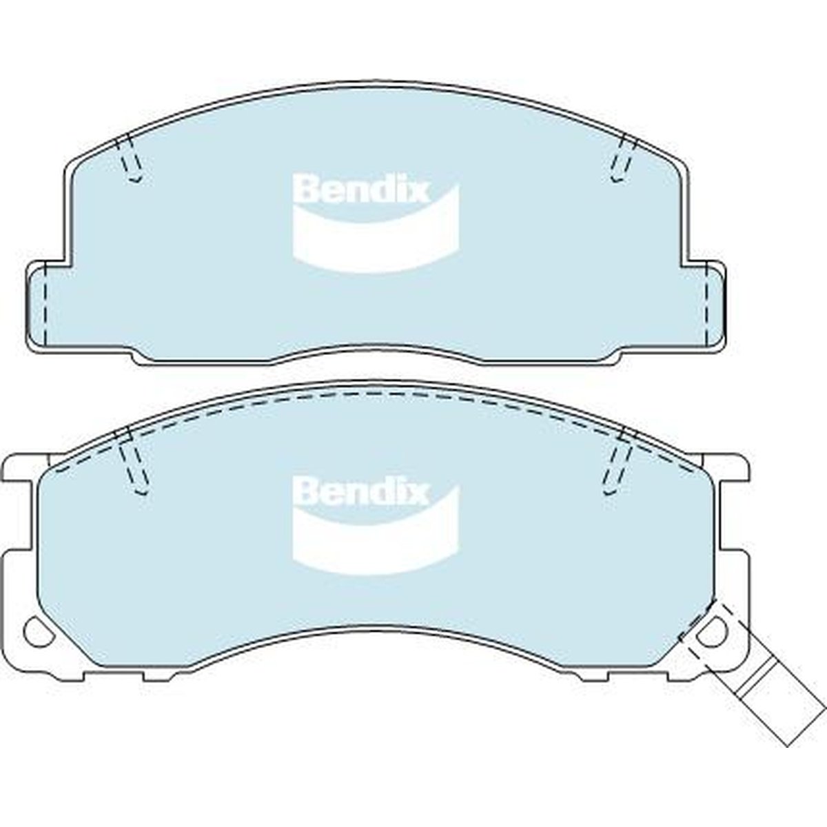 Bendix General CT Brake Pad Set Front DB1215 GCT