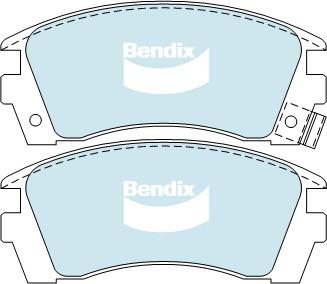 Bendix Heavy Duty Brake Pad Set Front DB1216 HD