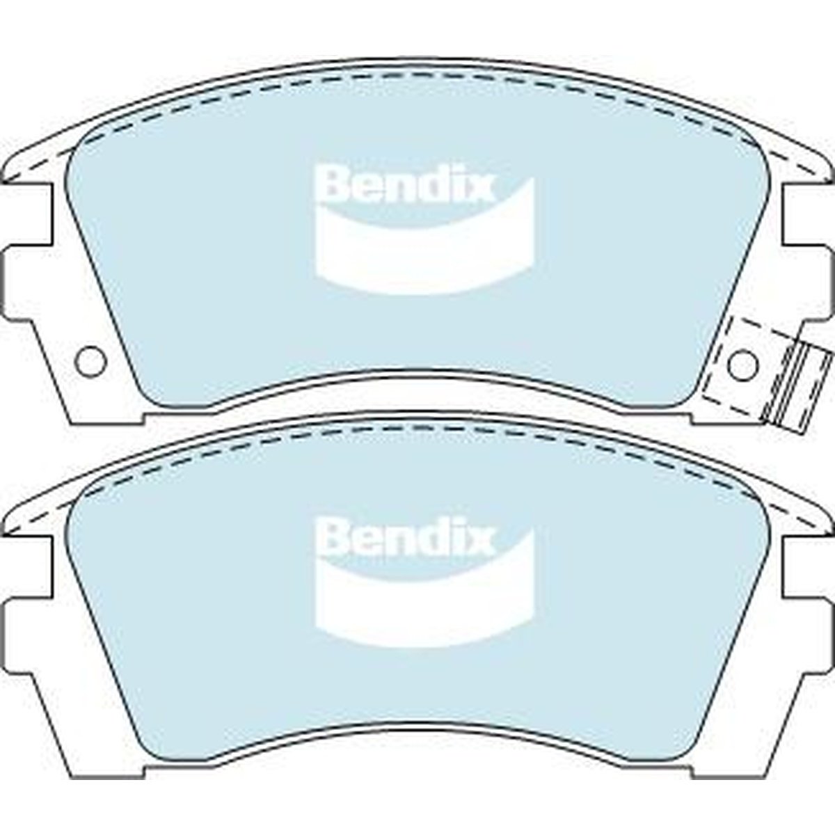 Bendix General CT Brake Pad Set Front DB1216 GCT