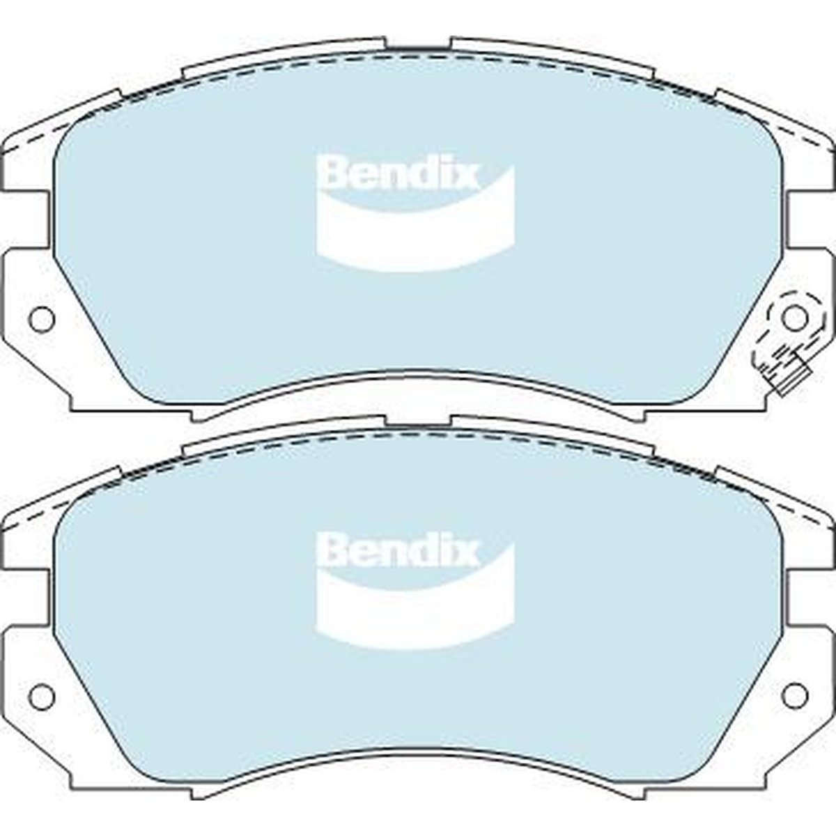 Bendix Heavy Duty Brake Pad Set Front DB1219 HD