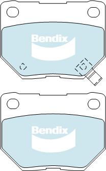 Bendix SRT Brake Pad Set Rear DB1220 SRT