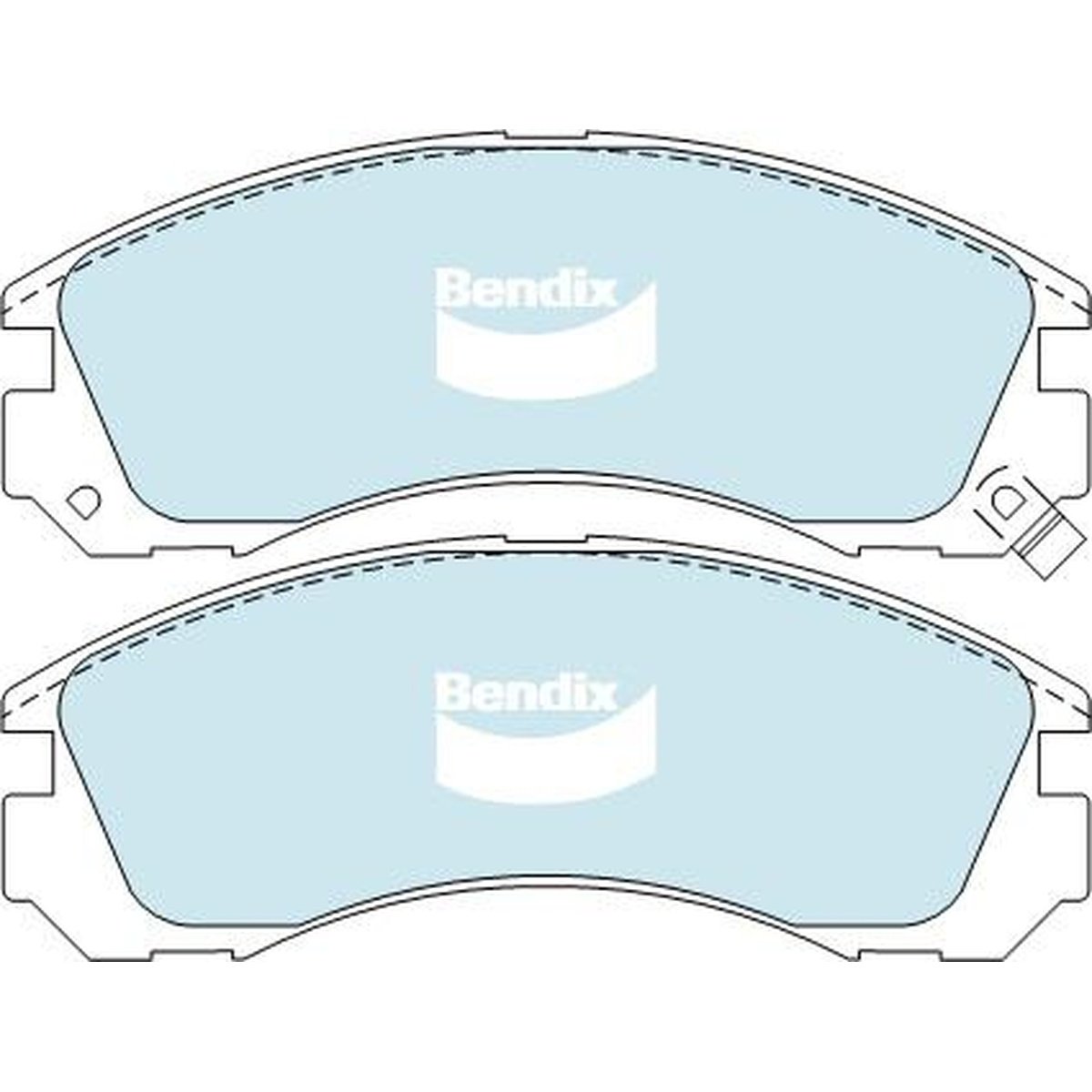 Bendix 4x4 Brake Pad Set Front DB1223 -4WD