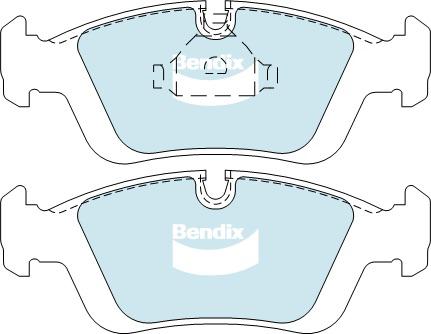 Bendix EURO Brake Pad Set Front DB1224 EURO+