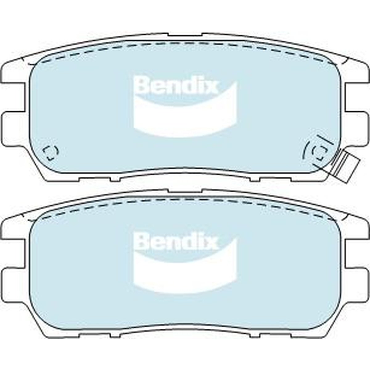 Bendix General CT Brake Pad Set Rear DB1231 GCT