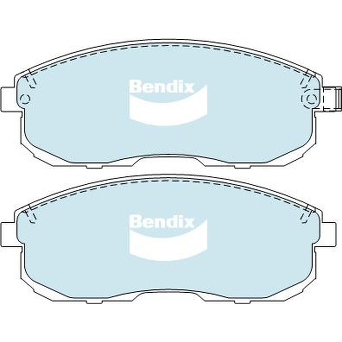 Bendix General CT Brake Pad Set Front DB1232 GCT
