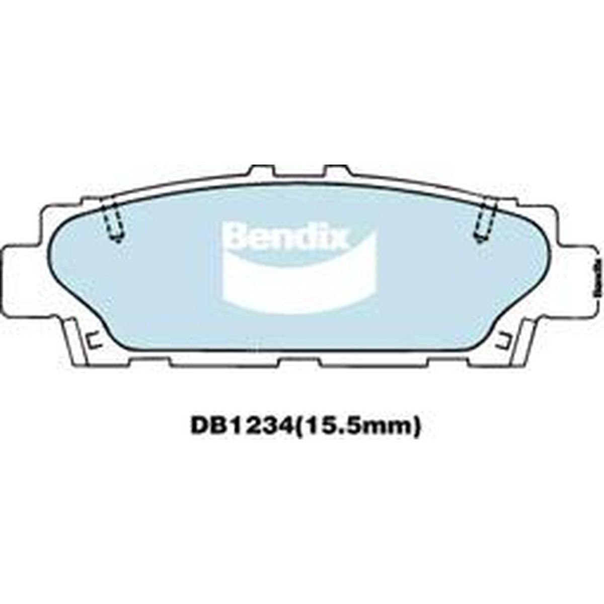Bendix General CT Brake Pad Set Front DB1234 GCT