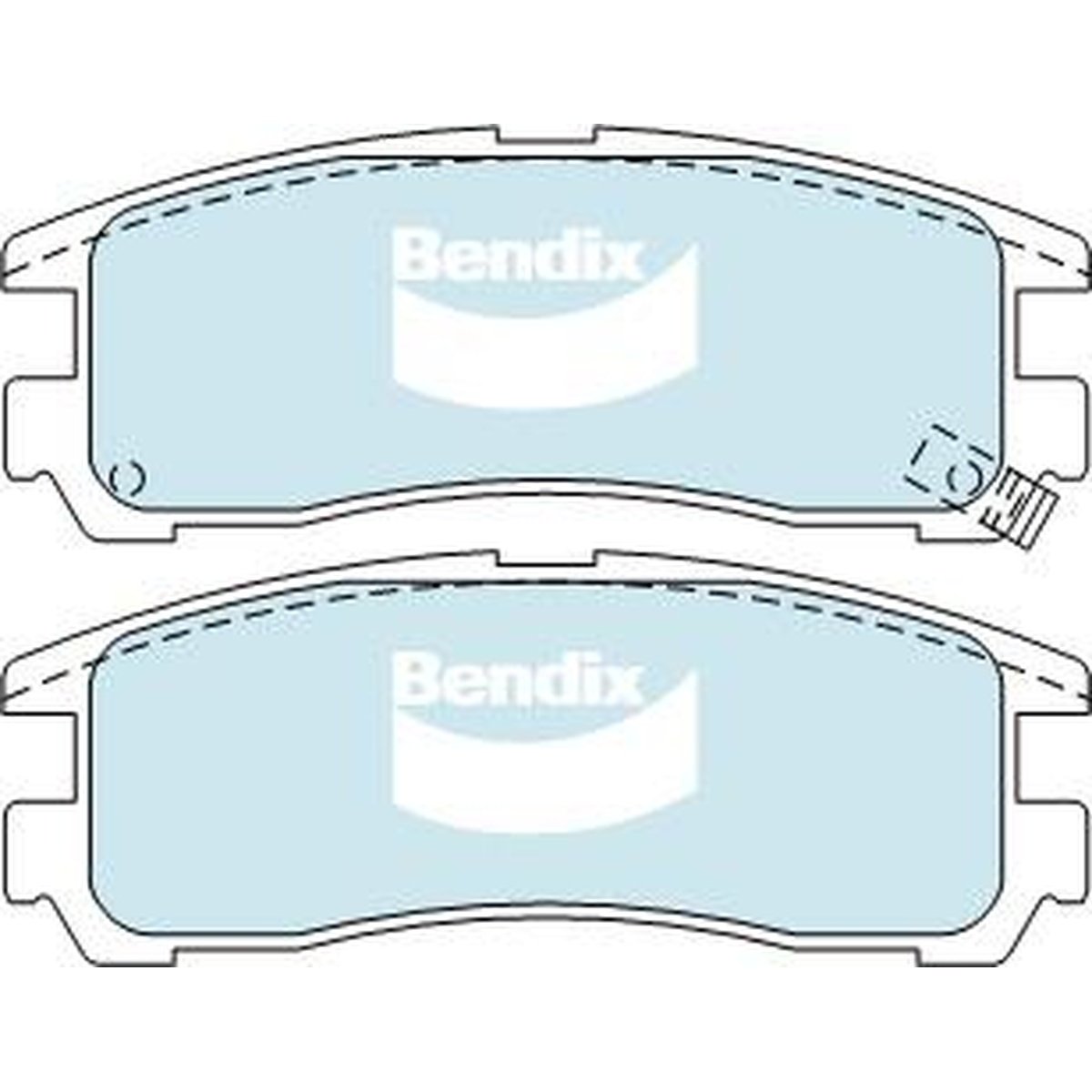Bendix General CT Brake Pad Set Rear DB1239 GCT